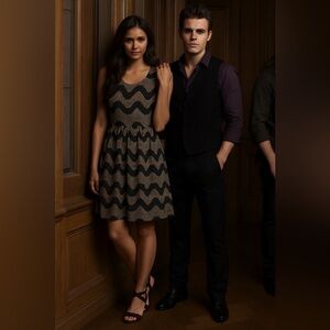 The Vampire Diaries | Anthropologie Everly Fit and Flare Lace Cocktail Dress